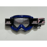 Progrip 3201-104 Race Line Motocross Goggles with RnR-XL Roll Off System Blue + FREE FILMS