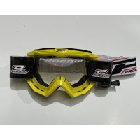 Progrip 3201-105 Race Line Motocross Goggles with RnR-XL Roll Off System Yellow + FREE FILMS